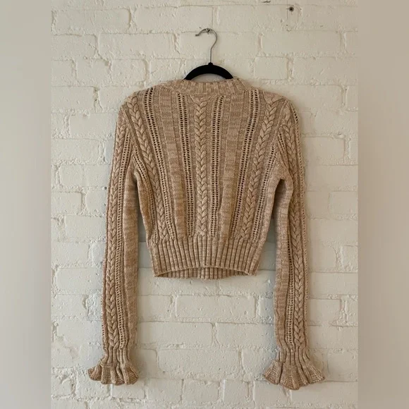 Philosophy di Lorenzo Serafini Tan Cable Knit Sweater - Picture 2 of 2